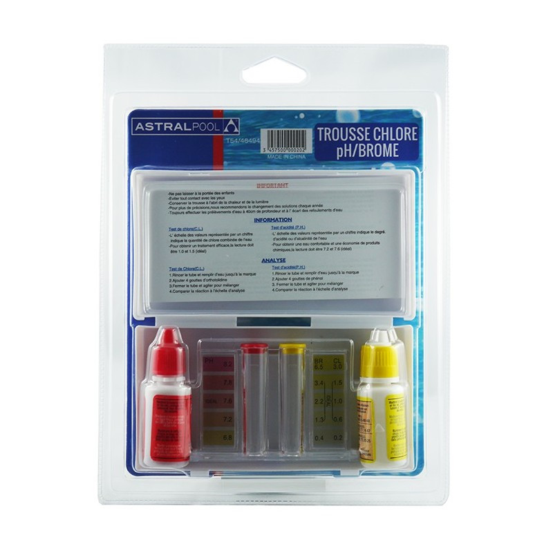 Trousse de contrôle du Cl/pH de luxe